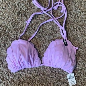 VS Pink Shell Mermaid Top Purple Size Small